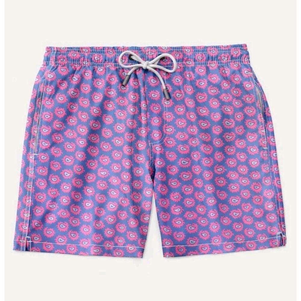 98 Coast Av Mens XXL Swim Trunk Electric Pink Vacation Beach Pocket Liner Shorts